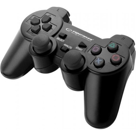 Esperanza Gamepad for PC, PS2 & PS3 - Black | Ultimate Gaming Experience, High Precision & Comfort, Perfect Control!